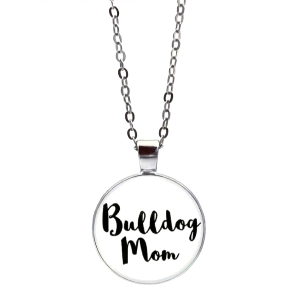 Super Cute Bulldog Mom Necklace 25$